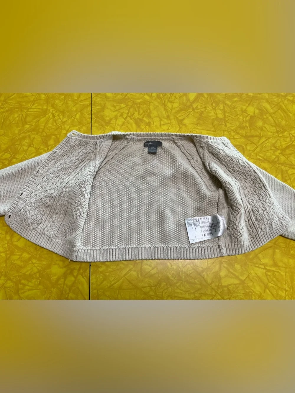 BabyGap Cable Knitted Gender Neutral Sweater 12-18 months